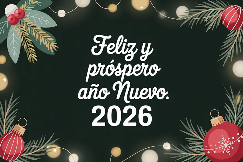 Bonitas Felicitaciones de Navidad y Prospero Año Nuevo para Saludar