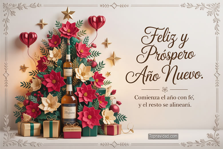 Bonitas Tarjetas Virtuales de Feliz Navidad y Prospero Año Nuevo 2026 para Compartir