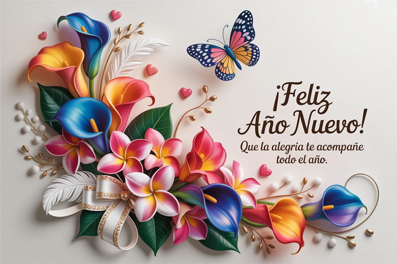 Feliz Año Nuevo 2026 Bonitas Tarjetas Virtuales para Saludar