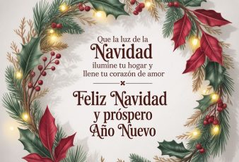 Frases Cortas con palabras bonitas de Feliz Navidad para Saludar
