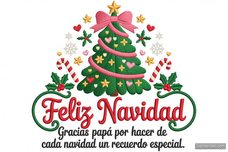 Bonitas Frases de Feliz Navidad para dedicar a Papá