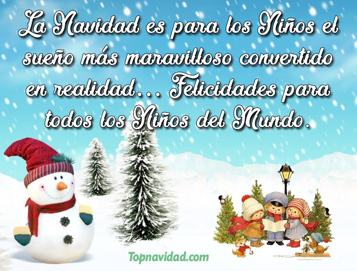 Imágenes y Frases de navidad para los Niños - Frases de Navidad y Año