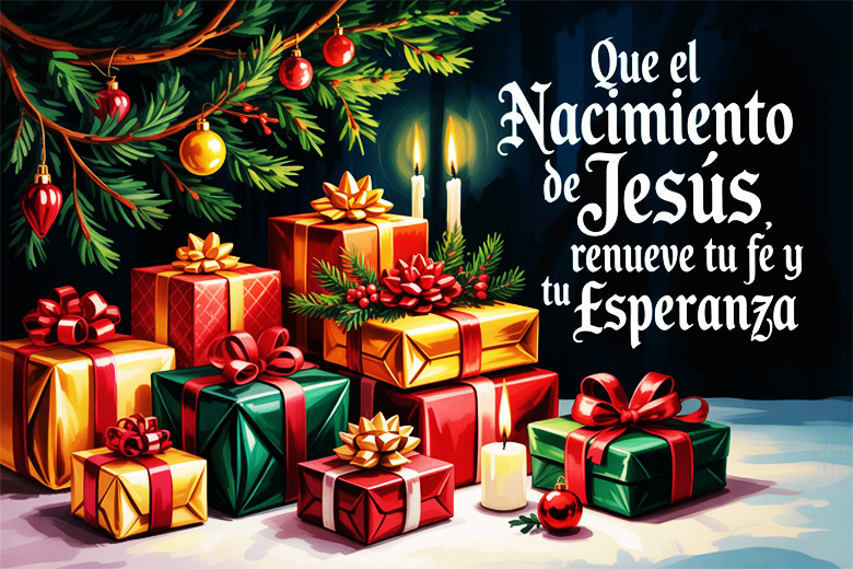 Que el nacimiento de jesús te renueve Imagenes de Navidad 2025
