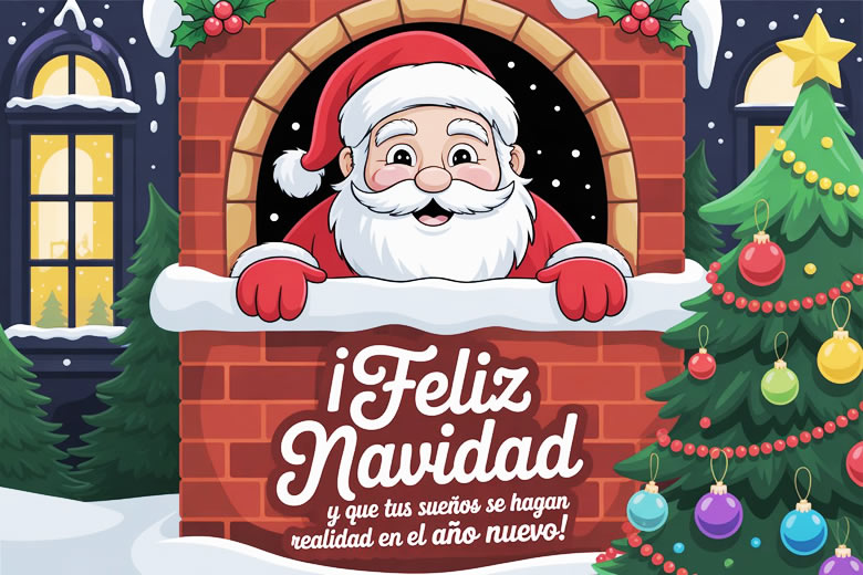 Que tus sueños se cumplan Imágenes de Feliz Navidad para Compartir