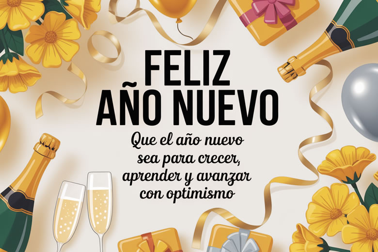 Bonitas Felicitaciones para Compartir en Año Nuevo 2026