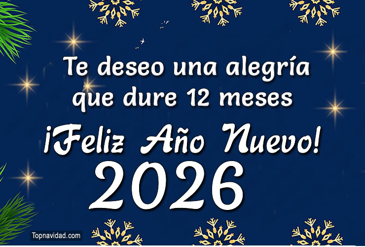Bonitos Deseos de Alegría y Felicidad Para Año Nuevo 2026