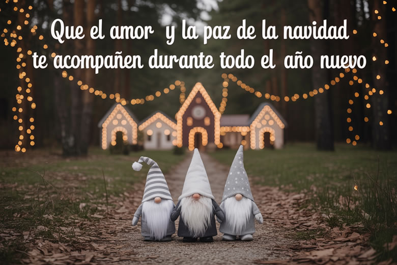 Felicitaciones de Navidad y Año Nuevo para Saludar