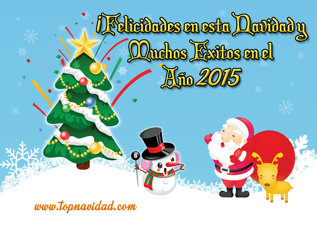 Felicitaciones de Navidad y Año Nuevo 2015