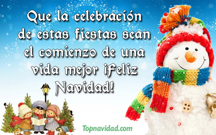 10 Frases en Imágenes para Felicitar en Navidad 2022 - Imágenes de