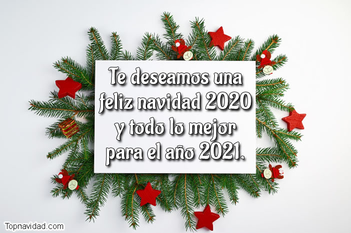 Felicitaciones bonitas para Navidad y Año Nuevo 2021