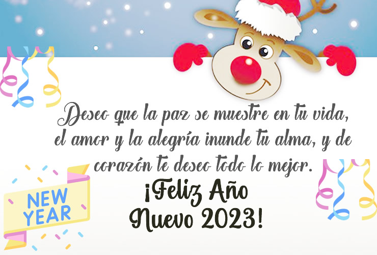 Feliz Año Nuevo 2023 imágenes con Frases para Felicitar