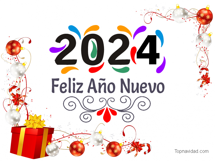 Feliz Año Nuevo 2024 Imágenes para Felicitar