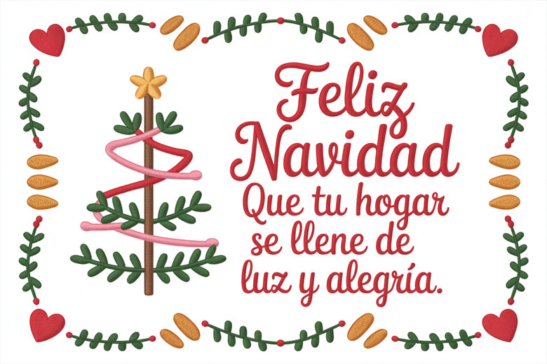 Feliz Navidad Frases para Saludar a los familiares en fiesta navideña