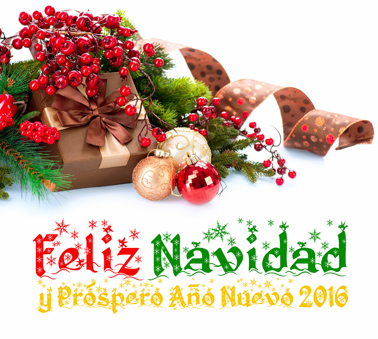 Feliz Navidad y Prospero Año Nuevo 2016