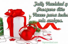 Feliz Navidad y Prospero año nuevo para compartir con amistades