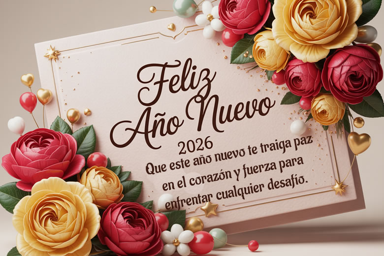 Frases Cortos y Bonitos para Felicitar la llegada de Año Nuevo 2026