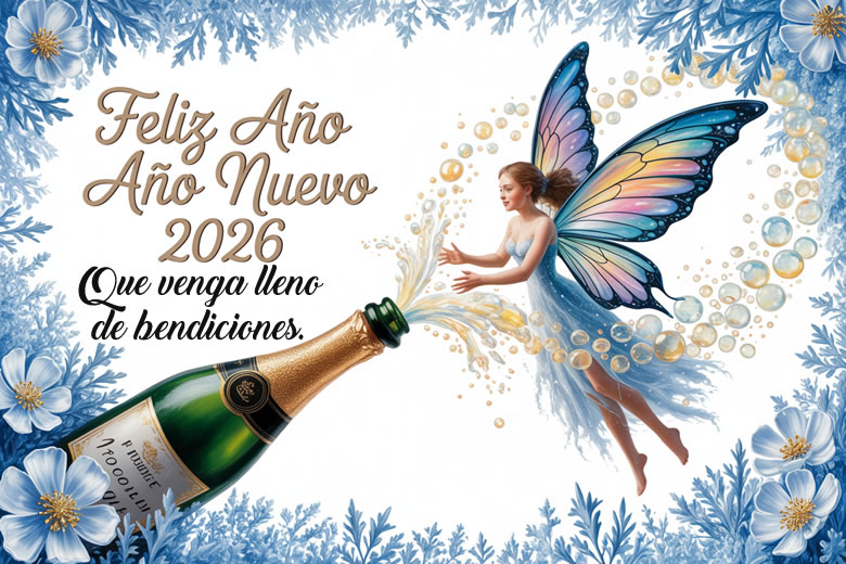 Frases con Tarjetas para Felicitar Año Nuevo 2026