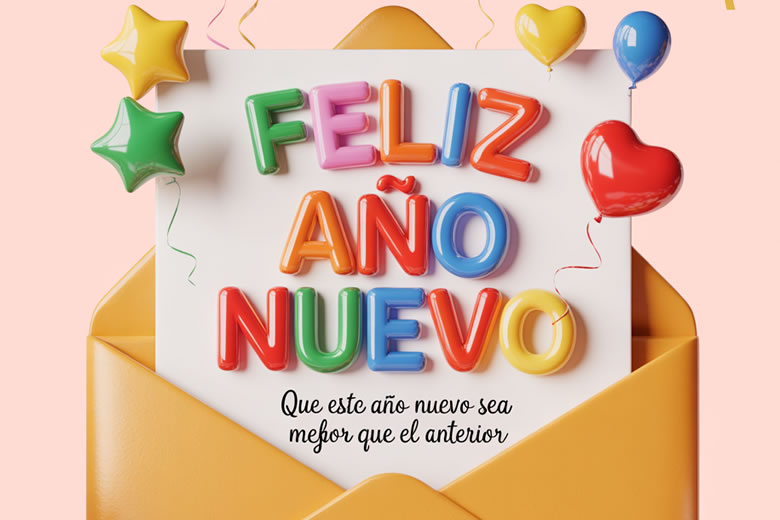 Frases de feliz año nuevo 2026 para tarjetas