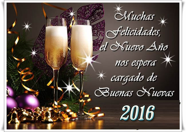 Imágenes con Frases para felicitar año nuevo 2016