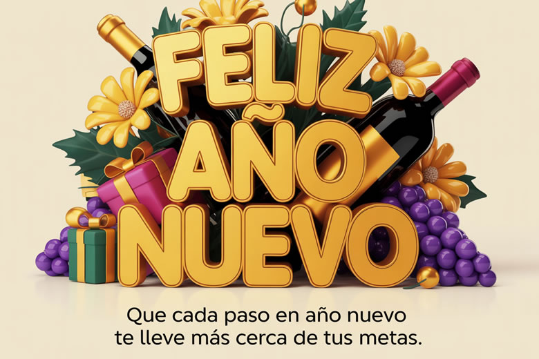 Imágenes con Bonitos Frases para desear Feliz Año Nuevo 2026