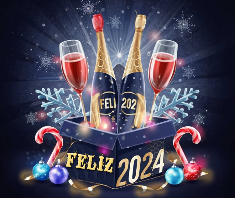 Imágenes con Frases Cortas Feliz Año Nuevo 2024