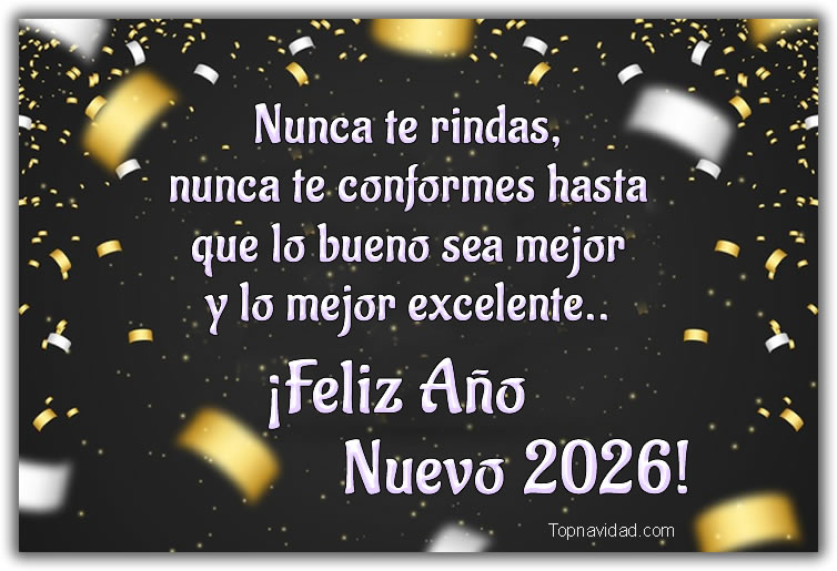 Imágenes con frases para felicitar año nuevo 2026