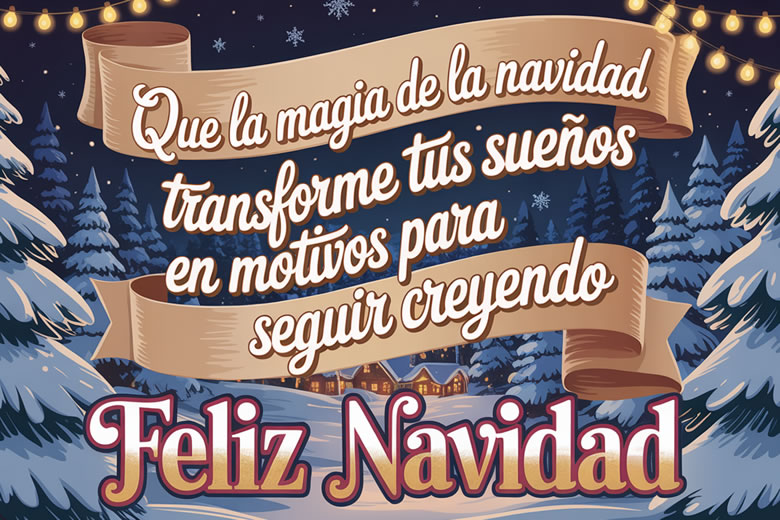 Imágenes con mensajes cortos de Feliz Navidad Frases originales y cortas