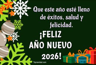 Imágenes con palabras bonitas de feliz año nuevo 2026