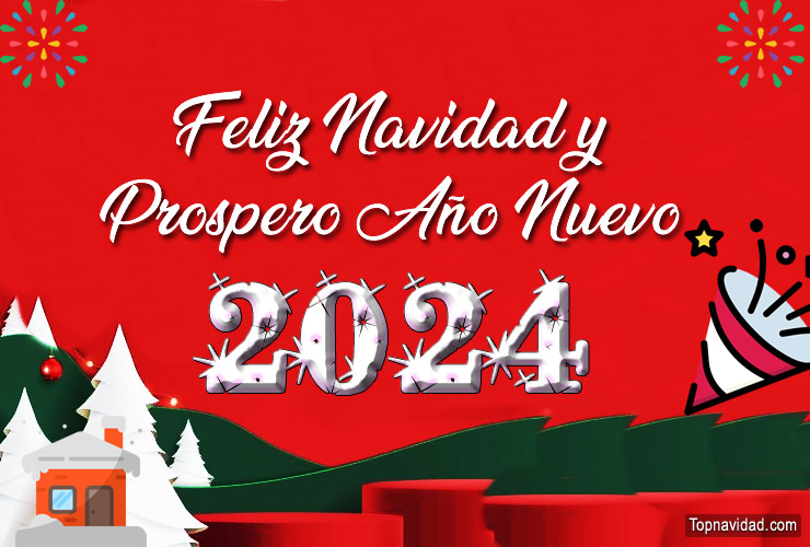 Imágenes de Feliz Navidad y Prospero Año Nuevo 2024
