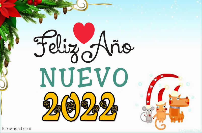 Imágenes y Tarjetas Postales Feliz Año Nuevo 2022