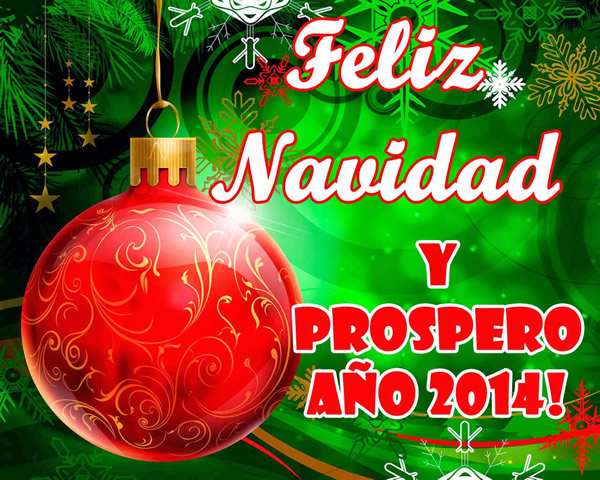 Imágenes con Frase de Feliz Navidad y Prospero Año Nuevo 2014