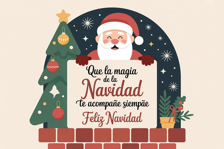 Tarjetas Virtuales con Frases para Saludar a la Familia en Fiesta de Navidad