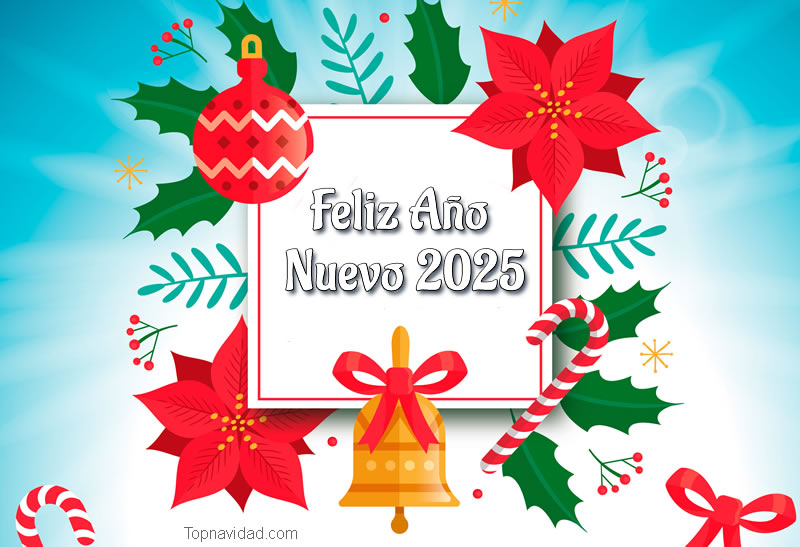 Tarjetas Virtuales de Feliz Año Nuevo 2025 gratis