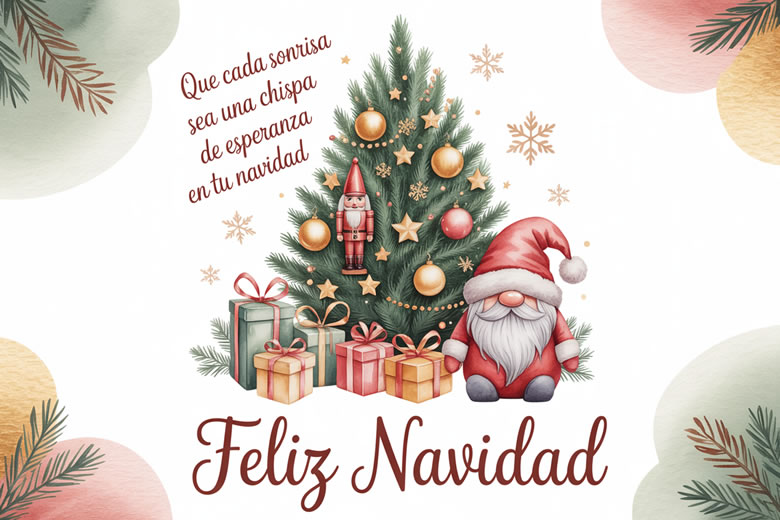 Tarjetas de Feliz Navidad para Compartir WhatsApp y Redes Sociales