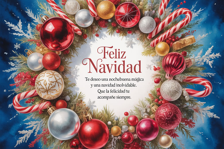 Tarjetas de Feliz Navidad para compartir en Familia